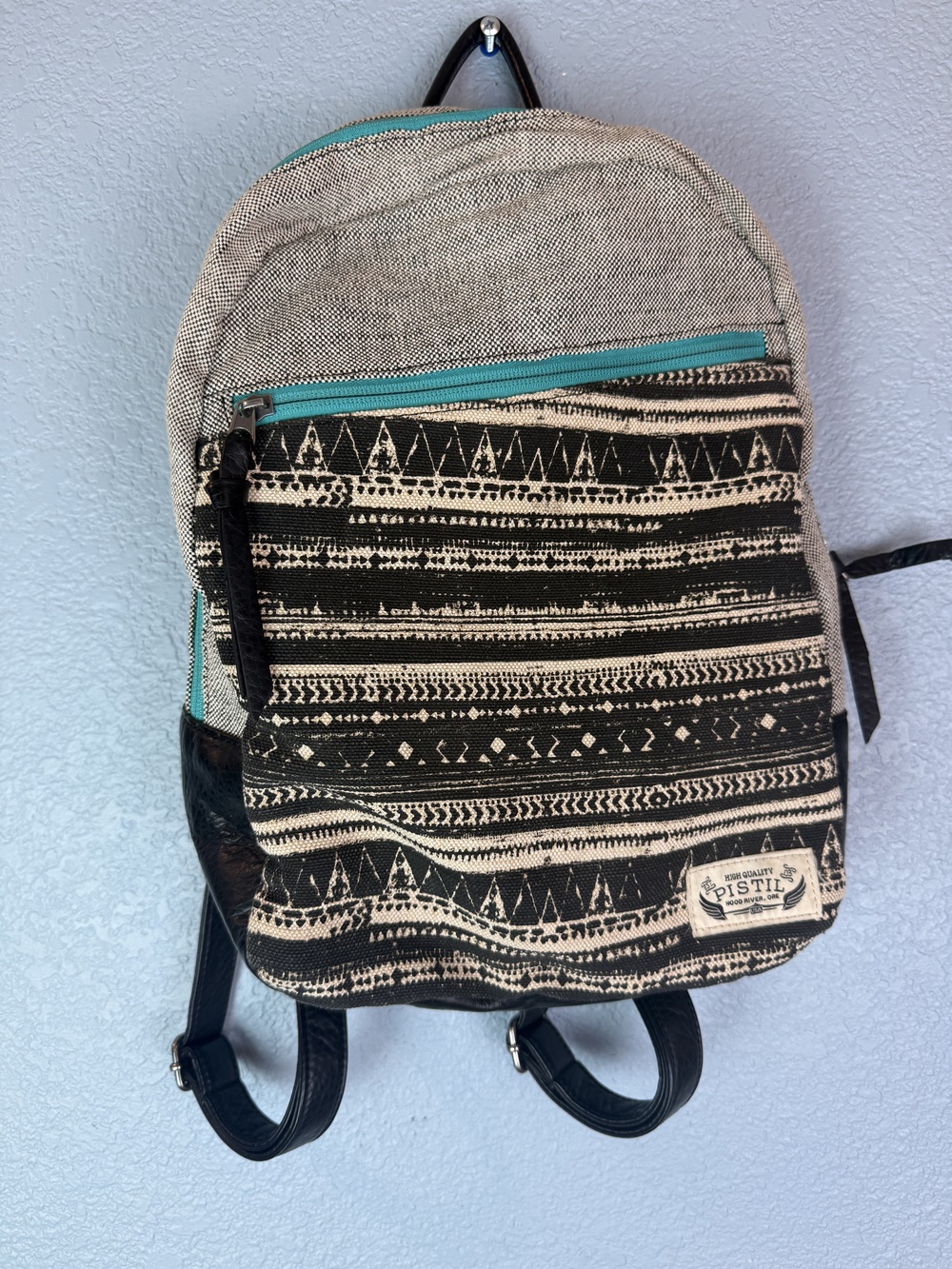 Pistil Backpack Womens Small Mini Tribal Print Vegan Leather Trim Bag